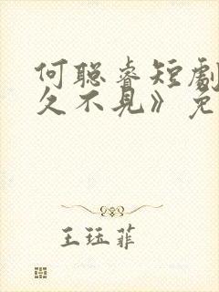 何聪睿短剧《好久不见》免费观看