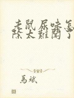 老鼠尿味怎么去除太难闻了