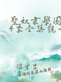 圣奴隶学园1—4季全集观看