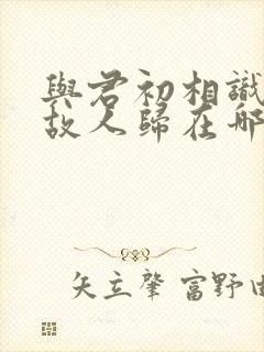 与君初相识犹如故人归在哪看完整版