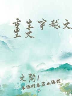 重生穿越文 重生文