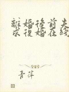 离婚后前夫哭着求复婚在线阅读全文免费