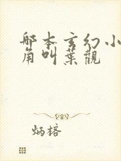 哪本玄幻小说主角叫叶观