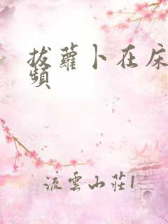 拔萝卜在床上视频