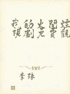 我的火间烟火电视剧免费观看