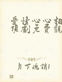 爱情心心相印电视剧免费观看高清