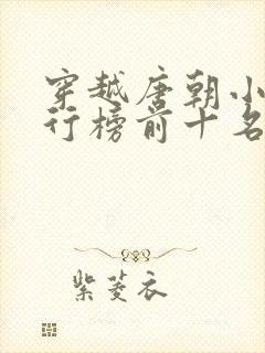 穿越唐朝小说排行榜前十名完结篇