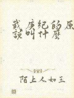 武庚纪的原著小说叫什么