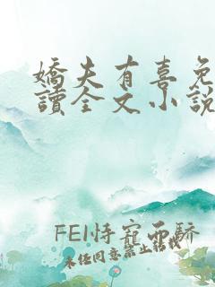 娇夫有喜免费阅读全文小说