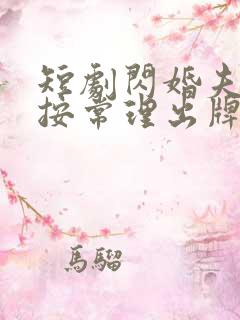 短剧闪婚夫人不按常理出牌