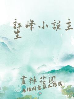 许峰小说主角重生