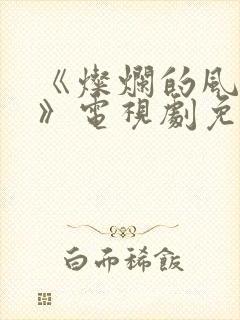 《灿烂的风和海》电视剧免费观看