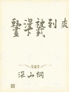 韩漫被到爽流漫画下载