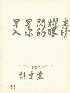 星星闪耀光阴落入你的眼睛