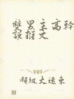 双男主高干文小说推文