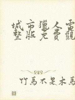 城市猎人电影完整版免费观看