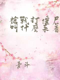 枪战打僵尸游戏叫什么来着