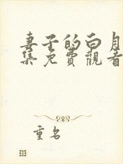 妻子的白月光全集免费观看