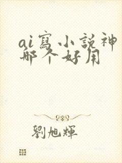 ai写小说神器哪个好用