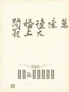 闪婚后亿万总裁宠上天