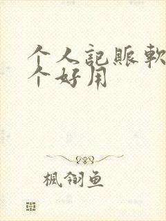 个人记账软件那个好用