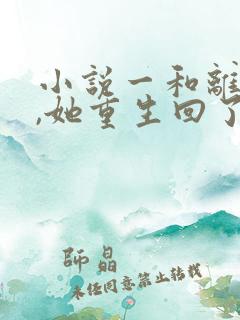 小说一和离前夜,她重生回了出嫁前