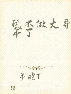 我不做大哥很多年了