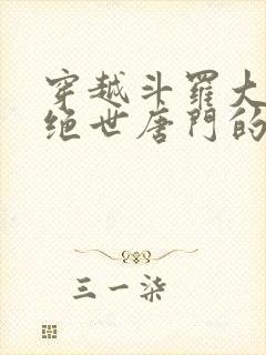 穿越斗罗大陆2绝世唐门的小说