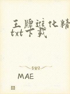 王牌进化精校版txt下载