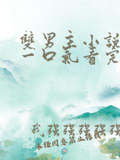 双男主小说推文一口气看完