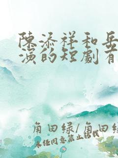 陈添祥和岳雨婷演的短剧有哪些