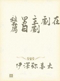 双男主剧在线推荐日剧