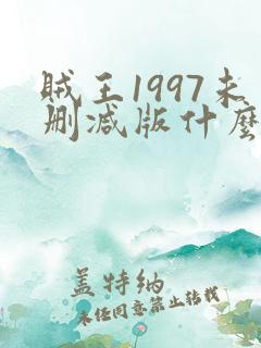 贼王1997未删减版什么时候出