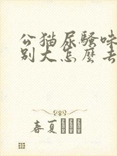 公猫尿骚味道特别大怎么去除