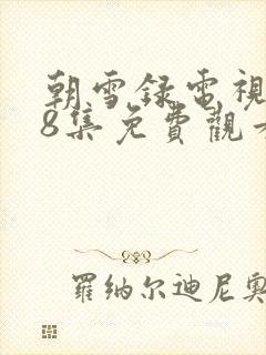 朝雪录电视剧38集免费观看