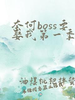 奈何boss要娶我第一季