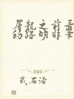 屠龙之前看龙族的路明非笔趣阁