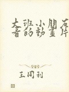 大班小朋友喜欢看的动画片