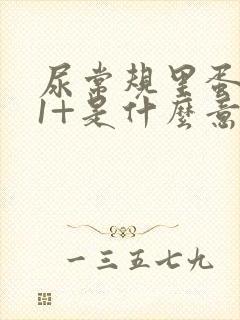 尿常规里蛋白质1+是什么意思