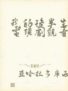 我的后半生全集电视剧观看