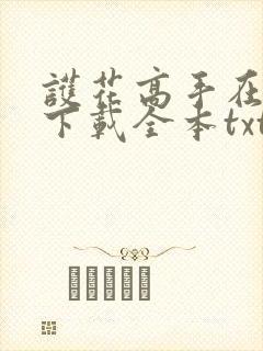 护花高手在都市下载全本txt