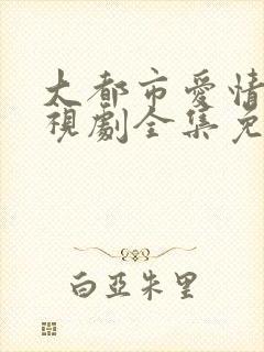 大都市爱情法电视剧全集免费观看