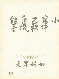 能自己写小说的手机软件