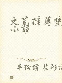 文荒推荐双男主小说