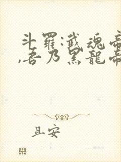 斗罗:武魂帝天,吾乃黑龙帝君