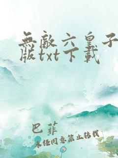 无敌六皇子精校版txt下载
