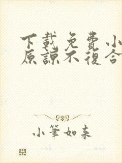 下载免费小说不原谅不复合苏小姐独美