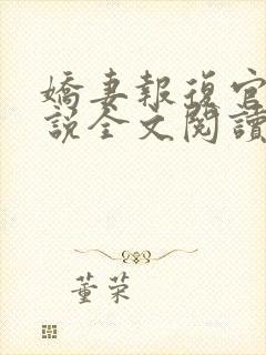 娇妻报复官场小说全文阅读