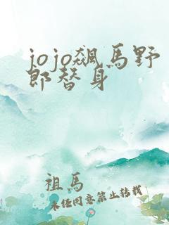 jojo飙马野郎替身