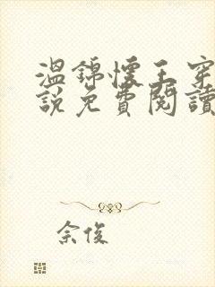 温锦怀王穿越小说免费阅读无弹窗